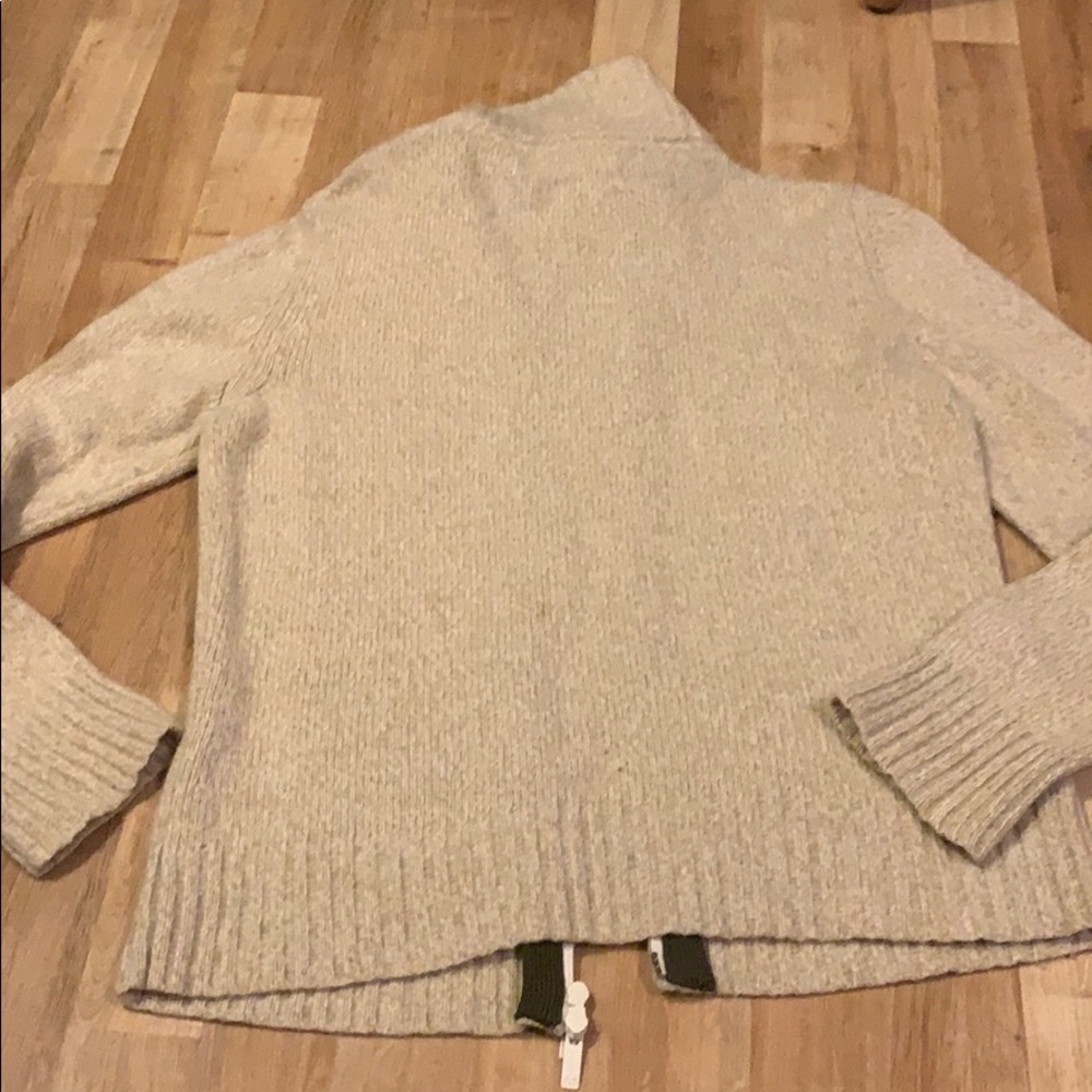Burberry Thomas Burberry zip up sweater wool sz L - Picture 6 of 6
